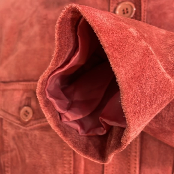 Classic Nygard suede leather jacket size medium lovely earthy rose shade - Picture 9 of 17